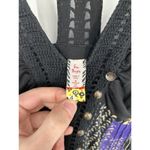 Free People Sleeveless Racerback Floral Lotus Print Studded A Line Shift Dress 4 Photo 2