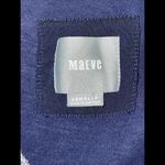 Maeve  Anthropologie Dark Blue & White Striped‎ Faux Wrap Dress, Size XS Photo 1