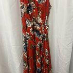 Chetta B  Red Floral Maxi Dress Photo 4