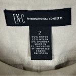 NEW INC wide leg curvy fit tan beige stretchy pull on pants Y2K style size 2 Photo 6