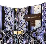 Dana Buchman  | Blue Bandana Print Sleeveless Blouse | Large Photo 4