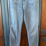 McGuire Denim  Women's Light Gray Skinny Jeans! Size 28! Perfectly distressed! Photo 0
