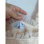 Baltic Born  White Smocked Ruffle Midi Dress Romantic Boho Size L Photo 2