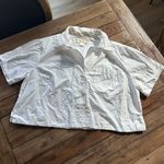 Anthropologie Maeve Poplin Cropped Blouse Photo 4