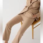 J.Crew Willa Italian Wool Crop Flare Trouser Pants in Camel Size 2 Photo 3