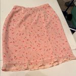 Liz Claiborne Pink Ruffled Pencil Skirt Knee-length Casual Photo 0