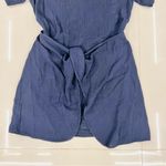 Xirena Emme Cotton Gauze Mini Wrap Dress Blue Size 8 Photo 7