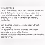 Saucony  Sunday 1/4 Zip - Women’s XL - Poinciana Heather - VGUC Photo 4