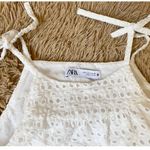 ZARA  White Eyelet Strapless Embroidered Dress SZ S‎ cottage Photo 9