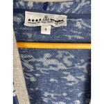 Neon Buddha Hooded Lightweight Gray & Blue Draped Front Cardigan Size Small Photo 2