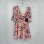 Mac Duggal  Short-Sleeve V-
Neck Mini Dress‎ size 2 NWT Photo 2