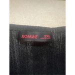 Romwe  Black/White Lace Sweater Knit Dress Sz XL NWT Photo 3