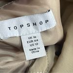 Topshop Women’s Pearl Padded Hooded Long Reversible Puffer Coat In Cream US 10 Photo 11