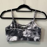 SO  Tie Dye Bralette Top in Gray and White Size M Photo 4