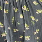 Free People Chloe Printed Top Washed Black Floral Large NWT Cottage Bow Gauze Photo 10