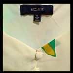 Boutique Eclair Tropical Leaf Print Puff Sleeve Boitique Mini Dress Size Small ECU Photo 4