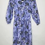 Charter Club Purple Floral Shirt Dress Midi Length Sz Small Petite Cotton Charter Clib Photo 4