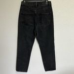Cotton On Off Black Denim Mom Jeans Size 6 Photo 2