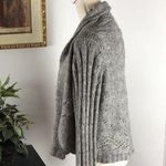 J.Jill Women's Gray Solid Acrylic Long Sleeve Front Tie Cardigan Sweater Size L Photo 2