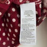 J.Crew Carolyn Cardigan in Polka Dot Merino Wool in Burgundy Dots, Size Small Photo 6