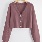 Romwe Waffle Knit Cardigan Photo 0