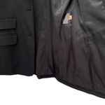 Elie Tahari Womens Black Wool Blend Blazer Relaxed Single Breasted Jacket Photo 5