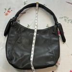 Liz Claiborne Black Leather Hobo Bag with Slouchy Design Photo 4