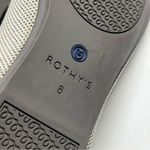 Rothy's ROTHY’S The Flat Round Toe Flax Birdseye Gray Cream Ballet Flats, Size 8 Photo 5