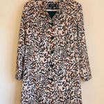 Dennis Basso Printed Twill Button Front Jacket - Leopard Print - Size S Photo 1