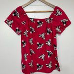 Wrangler 100% Cotton Western Floral Cow Print Pink Top Size L Photo 5