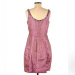 Carmen Marc Valvo | Pink Sequin Embellishment Cocktail Dress Size 8 Medium Photo 1