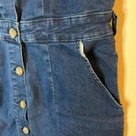 luvamia Women Casual Sleeveless Pocketed Denim Dress Blue Size M Photo 2