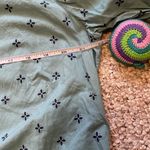 Garnet Hill  Cotton Blue Patterned Casual Button Down | Size 16 Photo 7