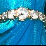 10K Yellow Gold CZ Ring Photo 3