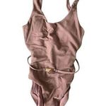 ANDIE  Swim The Molokai One Piece Swimsuit Belt Size XS Pink Gold Metallic Photo 0
