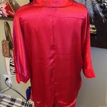 Private Touches Polyester satin pajamas pant set Red Size M Photo 3