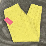 Isaac Mizrahi  New York NWT Size 2 Citron Yellow Eyelet South Hampton Crop Pants Photo 0