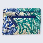 Vera Bradley  Santiago (Summer 2017) Blue Gray Teal Small Trifold Snap Wallet Photo 1