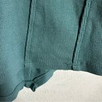 Anthropologie By Puff-Sleeve V-Neck Top Size Medium Sage Green Media blouse Photo 7