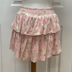 Love Shack Fancy Love‎ Shack Fancy Ruffle Mini Skirt Ballet Pink - Size S - NEW With Tags. Photo 0
