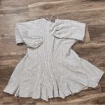 ASOS  White and Blue Eyelet Flared Dress Size 4 SKU#C24315 Photo 9