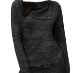 Matty M Women’s Knit Envelope Sweater Medium Charcoal Grey Gray Photo 8