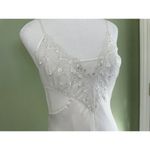 Val Mode Lingerie White Beaded Slip Dress Size Small Vintage 90’s Gown Dainty​​​ Photo 1