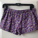Aeropostale Y2K Floral Shorts Lounge Pajama Lightweight Purple Low Rise Small Photo 2
