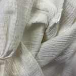 ZARA White Gauze Twisted Front Dolman Short Sleeve Lightweight Top Womens Small Photo 9