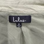 Lulus Lulu’s Light Green Linen Blend Blazer Jacket Women’s Medium Photo 3