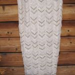 Mac Duggal  94071 Womens Beaded Fringe Quarter Sleeve Column Gown Dress Photo 11