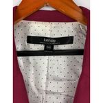 Kensie  Womens Burgundy Blazer Size M Polyester Blend Photo 2
