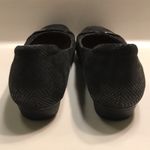 Clarks Women’s Metallic Snakeskin Faux Suede Soft Cushion Buckle Hardware Flats Photo 6