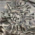 Smokey Blue Flower Top Handle Bag Photo 2